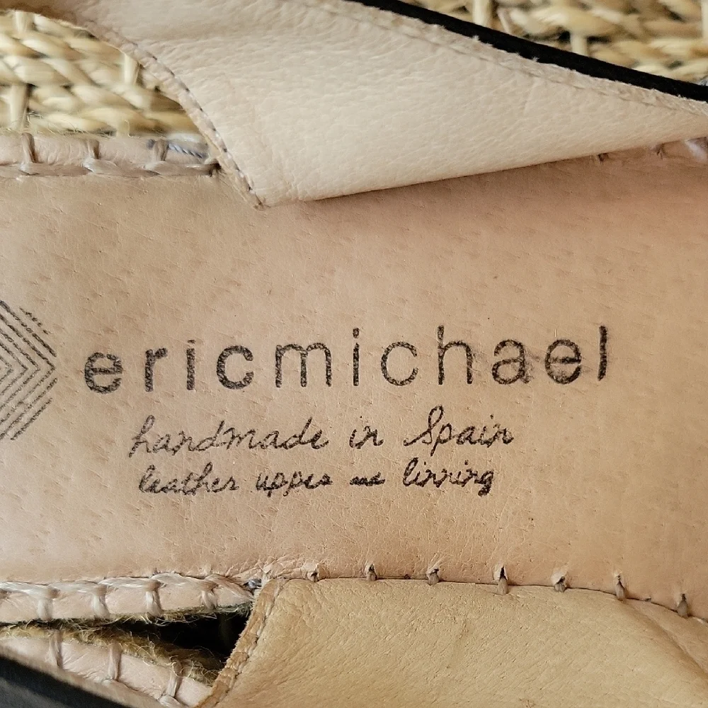 Eric Michael Gray Snak Skin Leather Espadrilles with Comfortable Design